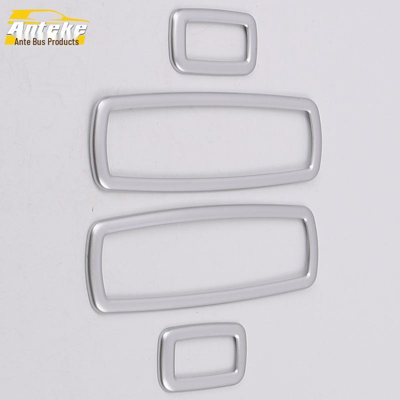 Fits 14 Cherokee Models: Glass Switch Decorative Frame for Car Door Window Armrest Lift Button