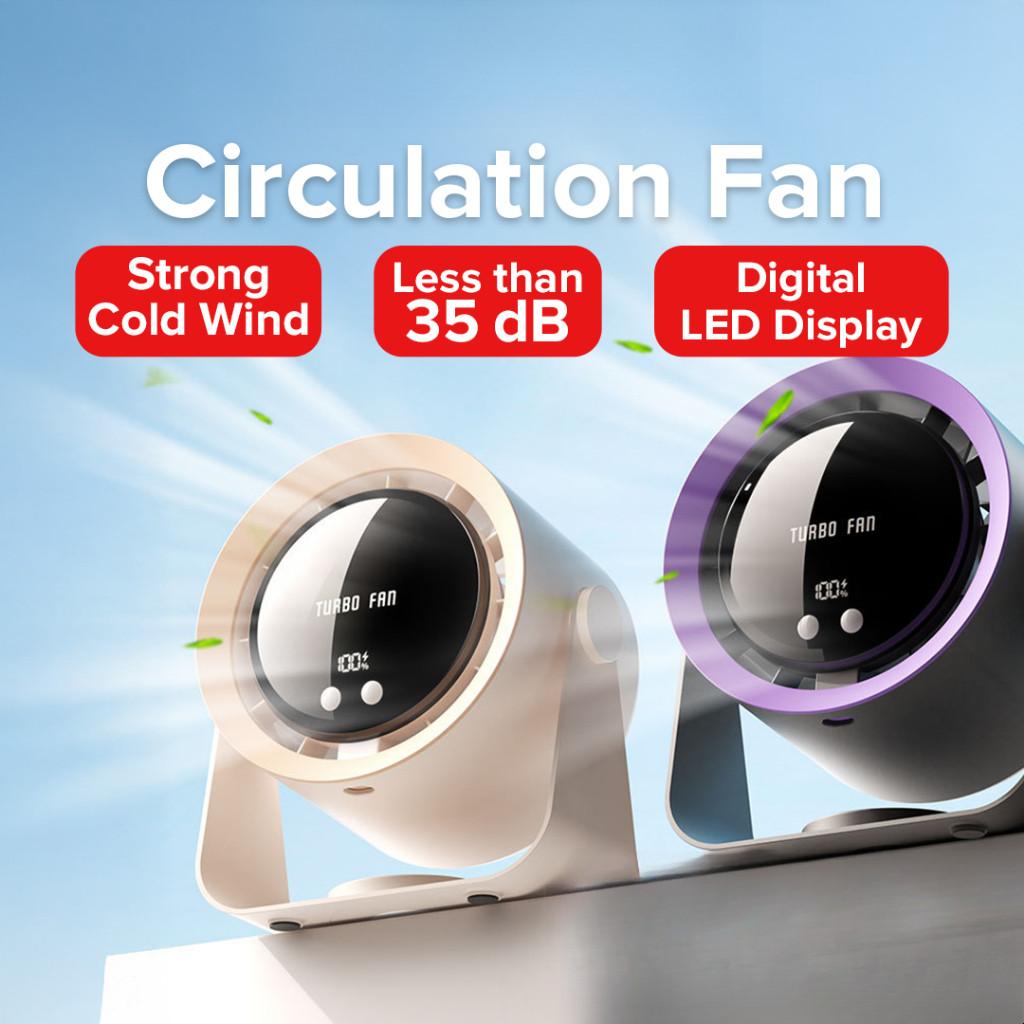 Intelligent DC Frequency Conversion Circulation Fan High Air Volume Air Circulating Fan Digital LED Display Electric Fan