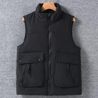 Grote Maten L-8XL Mode Warme Mouwloze Gilet Man Winterjassen Waterdicht Casual Dik Herenjas