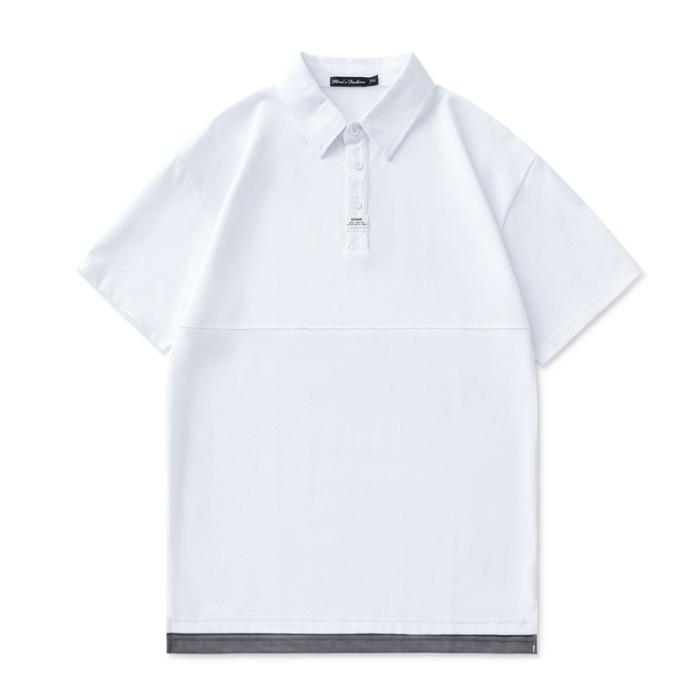 Summer Thin Short-sleeved POLO Shirt Men's Solid Color T-shirt Men's Lapel Thin Short T-top