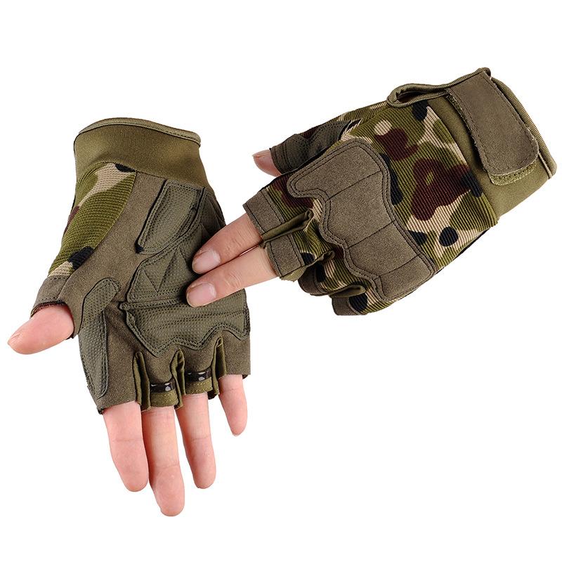 Men's Half Finger Wear-resistant Boxing Outdoor Locomotive Riding Sports Protective Gloves
