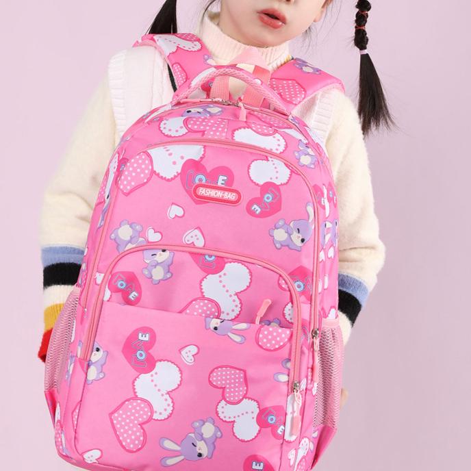 Rabbit Backpack Junior High School Children's and Boys' Schoolbags Sweet and Cute Casual Backpack