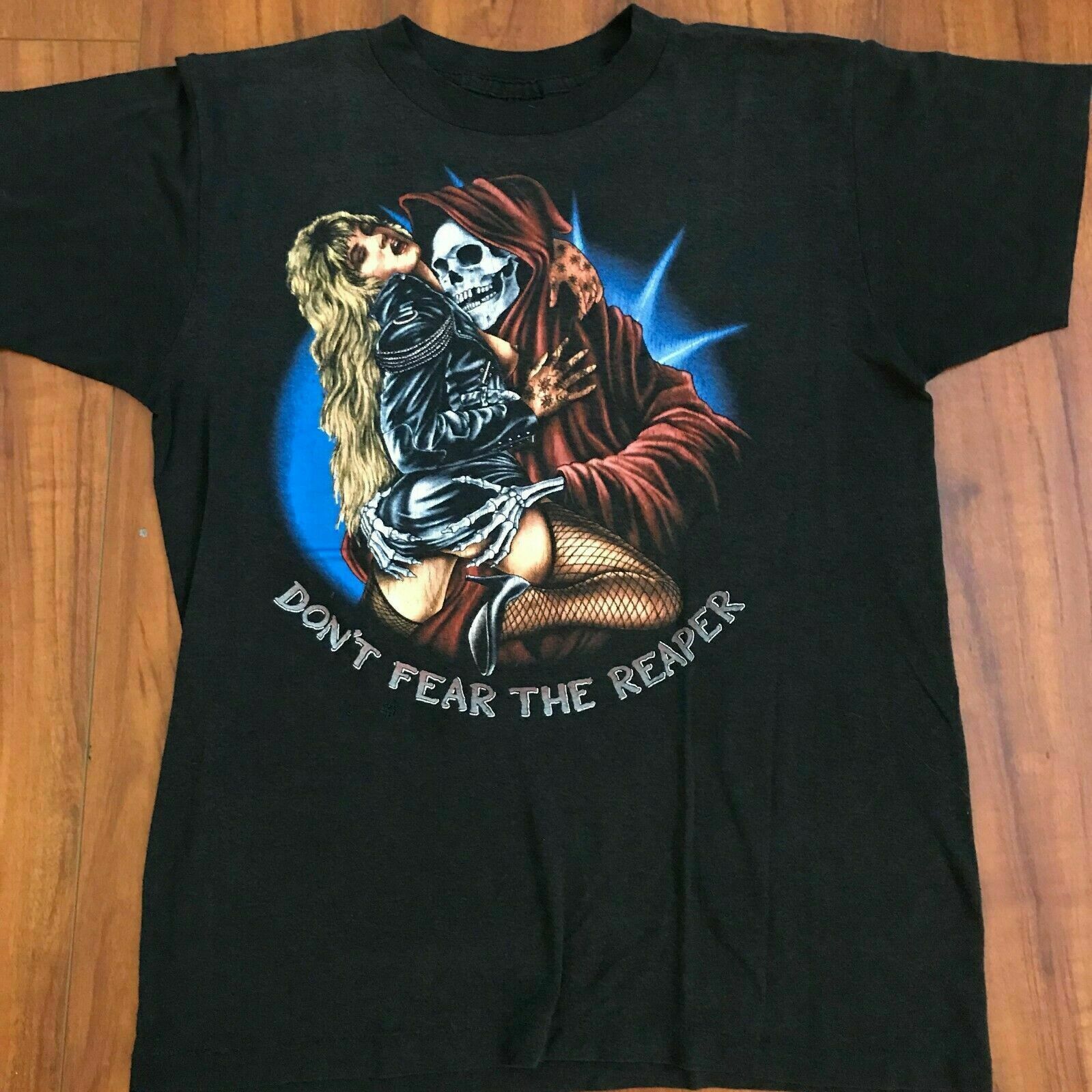Blue Oyster Cult Don t Fear The Reaper Short Sleeve Black All Size Shirt S