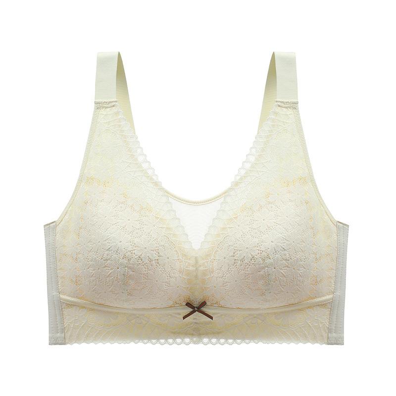 

Thin underwear, big breasts show small gathering, no steel ring tube top, anti-light bra 46/105E шампанського