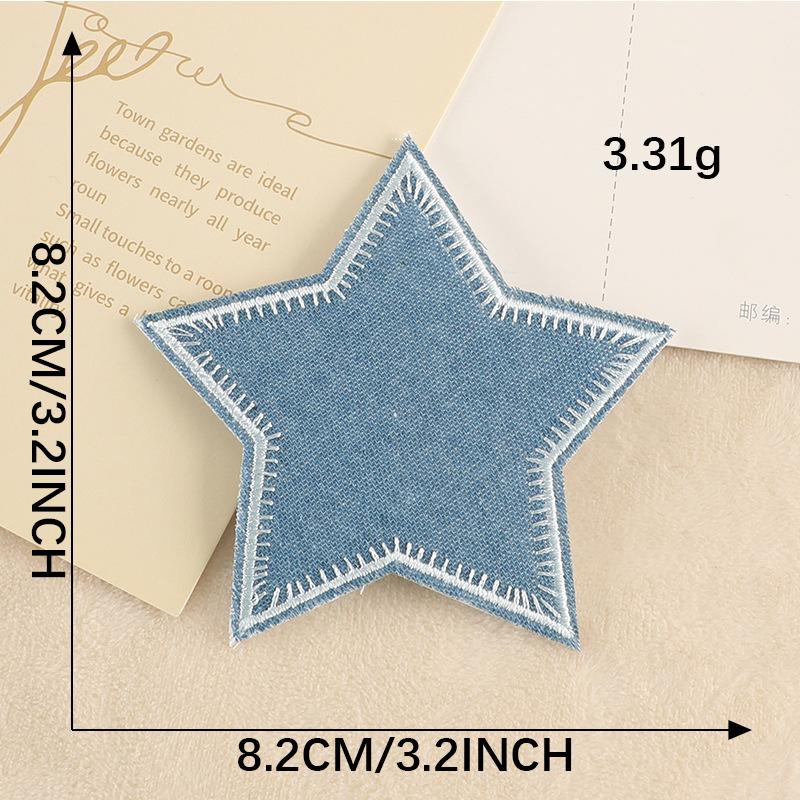 Embroidery Pentagram Clothing Accessories Patch Sticker Badge Ironing Decal Source Embroidery Cloth Sticker