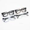 Vintage Printing Square Frame Myopia Glasses Anti-Blue Prescription Glasses Fashion Unisex Photochromic Glass Eyeglasses 0-4.0