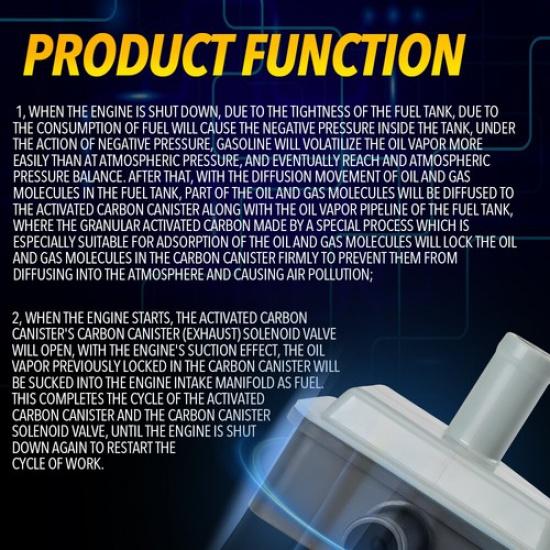 Vapor Canister Purge Solenoid Evap Vent Control Valve For Toyota Corolla 2014-18