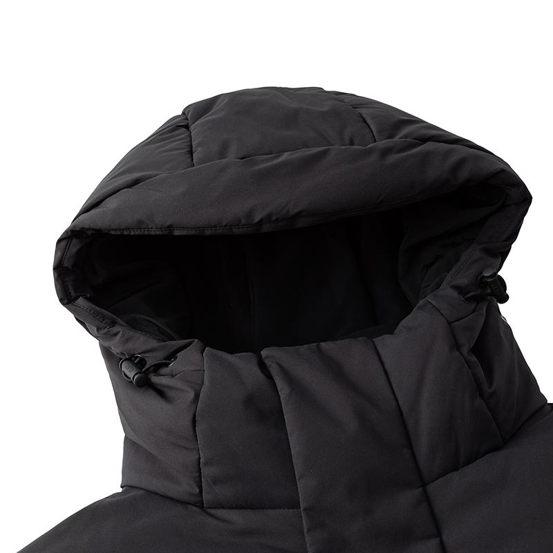 Anta Lifestyle Series Retro Sports Long Black Down Jacket Men Outerwear 152618904-3