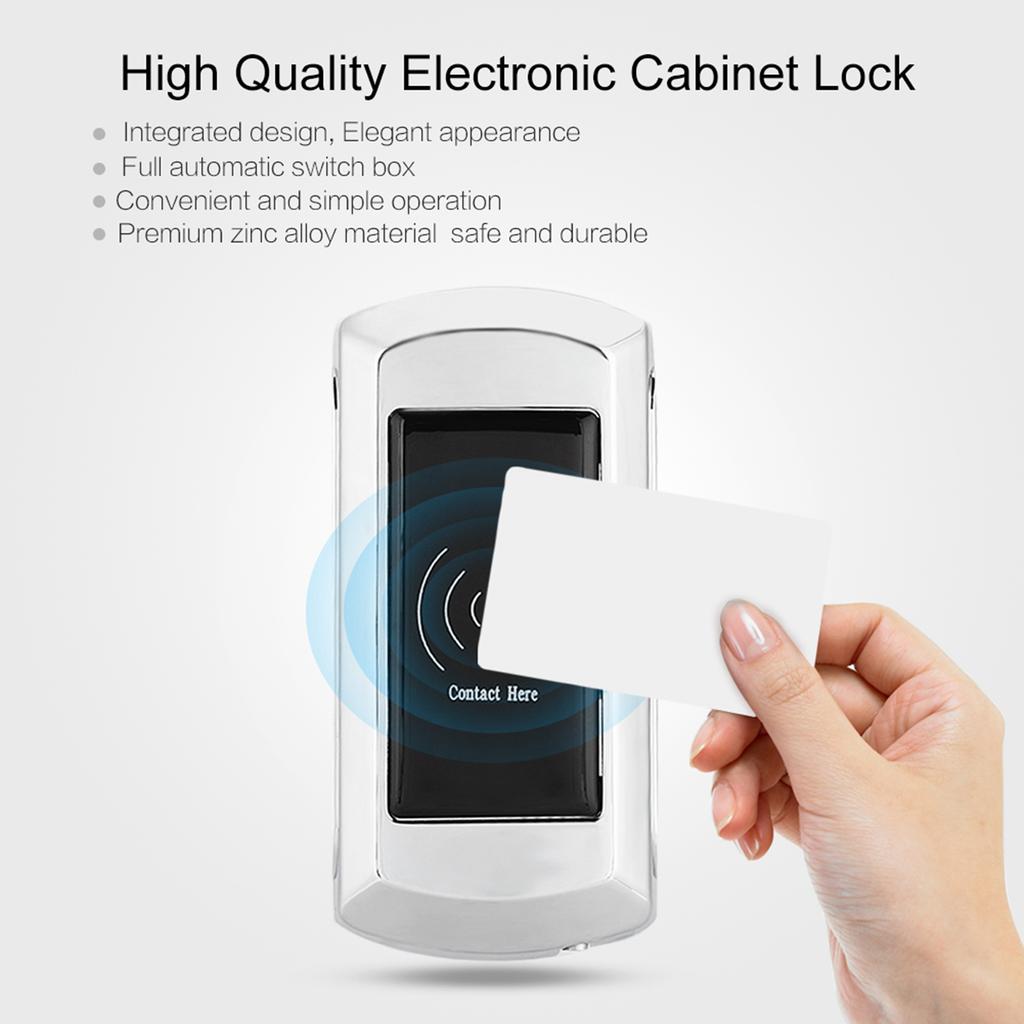 Zinc Alloy Smart Electronic Cabinet Lock with Access Card for Sauna Swimming Hotel Locker