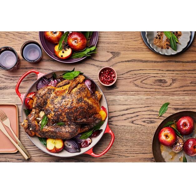 Frying Pan Le Creuset Gourmet Professional, Cast Iron, Round, 30 Cm, 3.5 L, Red (21180300902430)