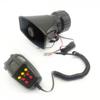 2V 100W Car Loud Siren Alarm Horn Warning Speaker Handheld Megaphone 7 Tones Waterproof Square