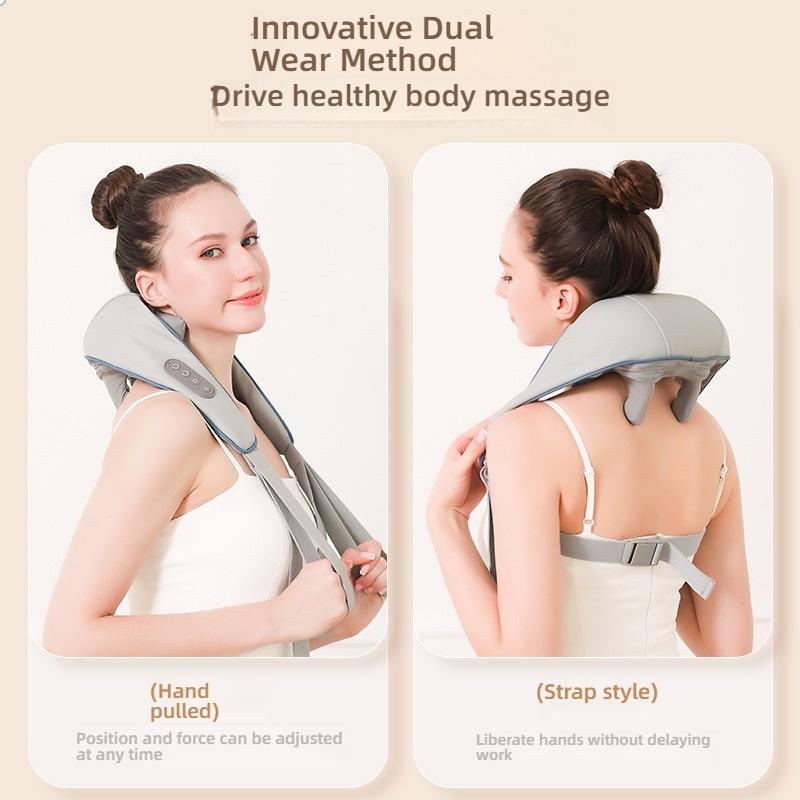 Massager trapezius muscle cervical spine shawl massager heating multi-functional household portable shoulder kneading machine