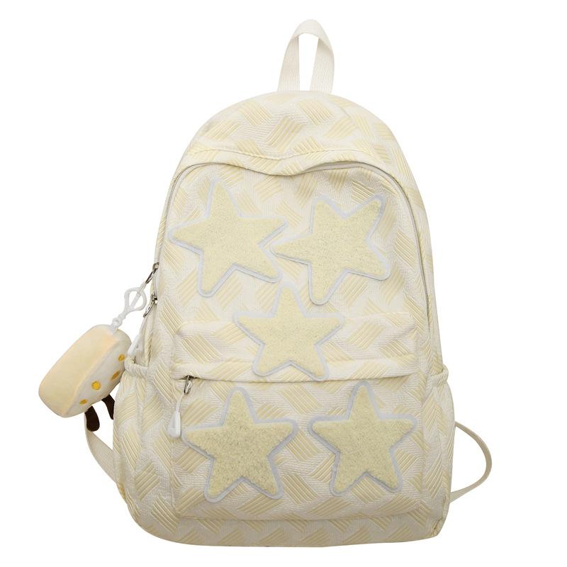Schoolbag Backpack Korean Girl Niche Star Backpack Japanese Large Capacity College Style Class Student School Bag