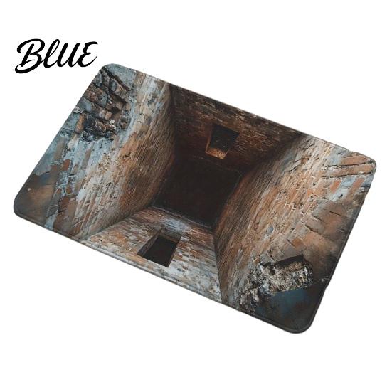 Moisture Absorbing Mat Velvet Water Hole Illusion with Realistic 3D Floor Non-Slip Crystal Absorbent Rug