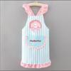 Polyester Cotton Dress Style Apron Stripes Waterproof Kitchen Cover Up Cute Bow Cake Oil-Resistant Cleaning Apron Kitchen Use
