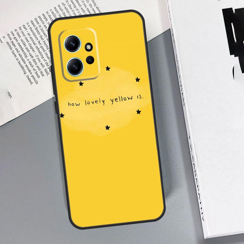 

Желтый Эстетичный Художественный Чехол Для Xiaomi Redmi Note 14 Pro 10 11 12 13 15 Pro Чехол Для Redmi 15 13C 12C 10C 14C 15C Redmi 15C 5G