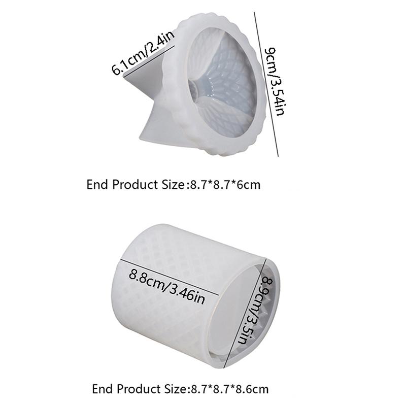 Rom Form Diy Mit Deckel Silikon Form Lagerung Tank Beton Form Desktop Storage Box Form Container Box Form