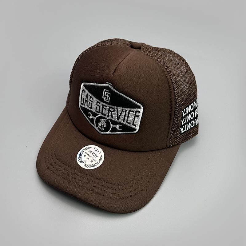 Gas Letter Embroidery Baseball Hats New Unisex Hip Hop Breathable Personal Sunshade Mesh Versatile Street Fashion Trucker Caps