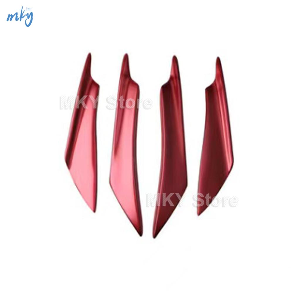 4pcs/set Car Bumper Protector Strip Guard Corner Protection Strips Scratch Protector Crash Blade Anti-collision Auto