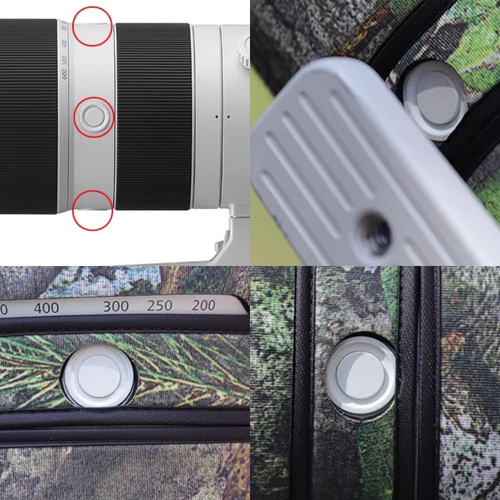 SUPBIG Waterproof Camouflage Lens Rain Cover for Canon RF L IS USM Lens Protective Nylon Rubber Material 100-500mm F/4.5-7.1 Case,