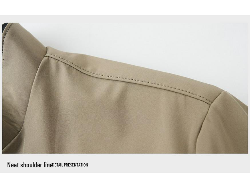 Spring/Autumn Men's Stand Collar Business Jacket - Professional Attire for Young & Middle-aged Bosses