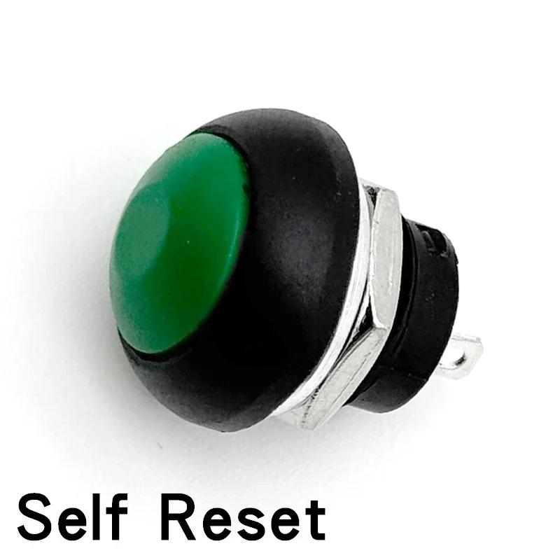 5/20/100Pcs Pbs-33B 12Mm Self-Reset On-Off Self-Locking Push Button Switch 2Pin Mini Momentary Round Switch