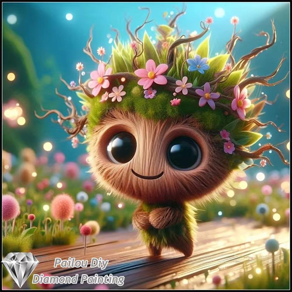 Disney Klassischer Charakter Groot 5D Diamantmalerei Vollstickerei Kunst Edelstein Aufkleber Handgemacht DIY Große Malerei Zubehör