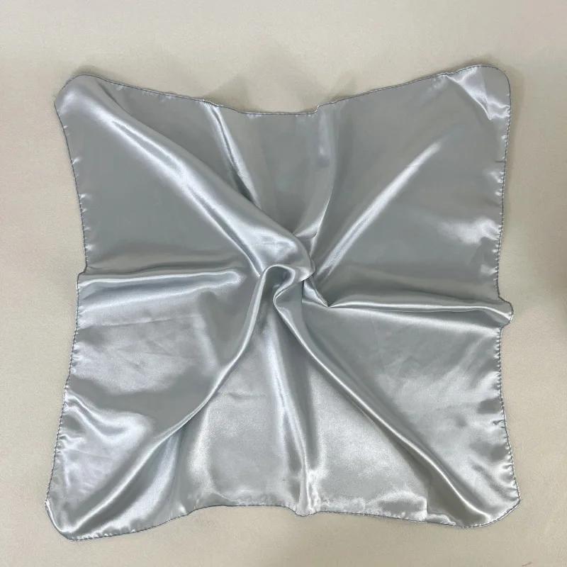 

Y2K Punk Style Bandana Scarf Bling Bling Silver Fashion Headband for Women Girls Square Head Scarf Hair Accessories