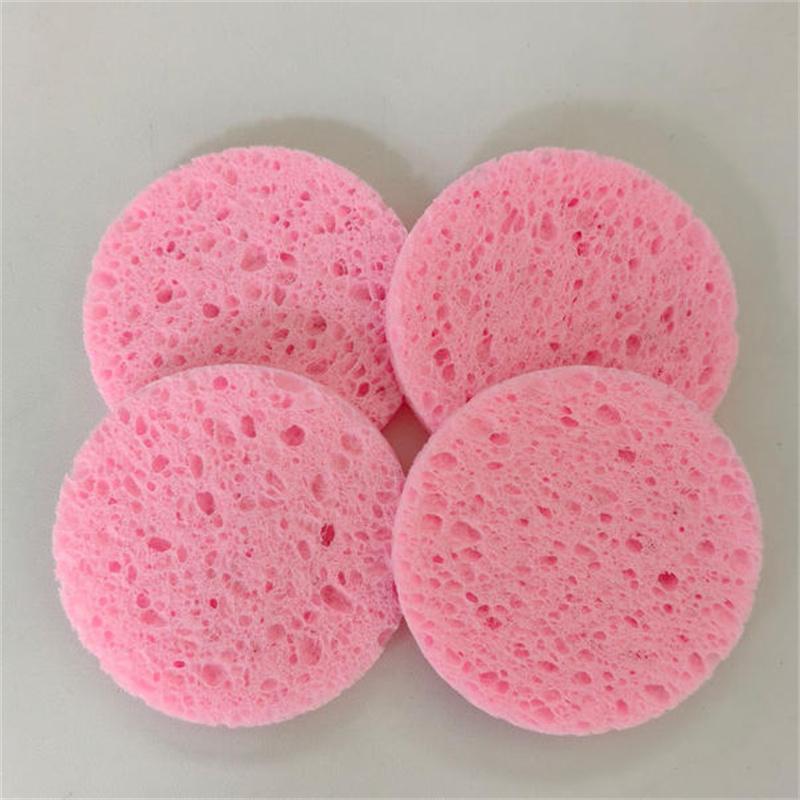 5/10/20/50/100PCS Reusable Compressed Makeup Puff Round Facial Sponges Pad Set - Natural Exfoliating Cleansing Pads for Face