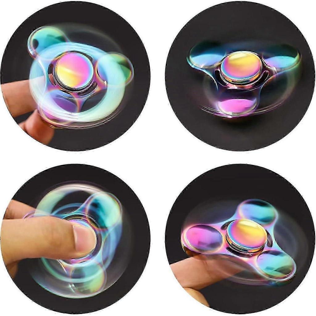 Fidget Spinner Toy Durable Stainless Steel Bearing High Speed Spins Metal Hand Spinner Edc Adhd Focus Anxiety Stress Relief