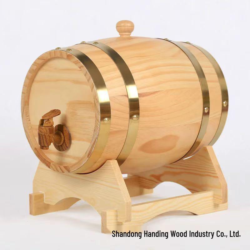 Wooden Wine Barrel - Red & White Wine Storage for Home, Small 1.5L-5L Capacity