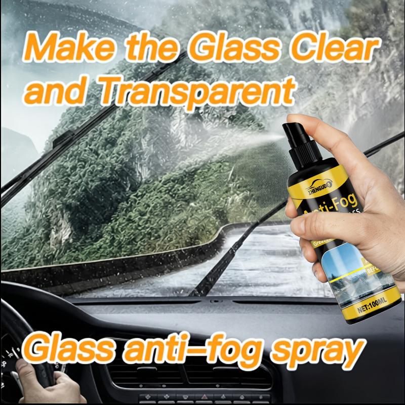 Waterproof 100ml Spray, Rain Protection Car Window Glass Hydrophobic Liquid, Car Windshield Mirror Coating, Care and Polishing Kit