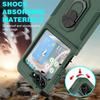 Coque pour samsung galaxy z flip 6 - protection rigide anneau arrière anti-rayures bordure renforcé - vert nuit