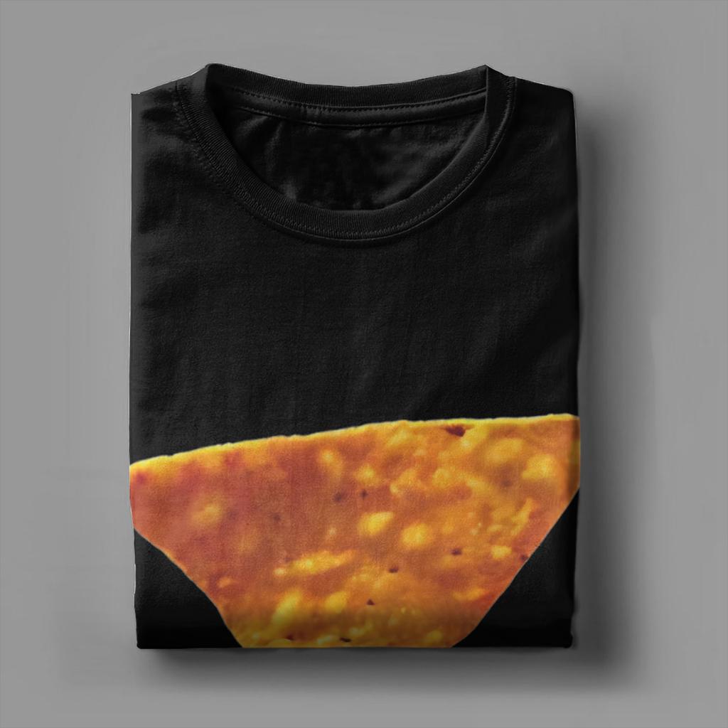 Vintage Dorito Tortilla Chip TShirt for Men Round Collar 100 Cotton T Shirt Short Sleeve Tees Gift Idea Clothing