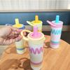 Cute Fashion Girls Insulated Stainless Steel Travel Mug With Handle For Office And Outdoors