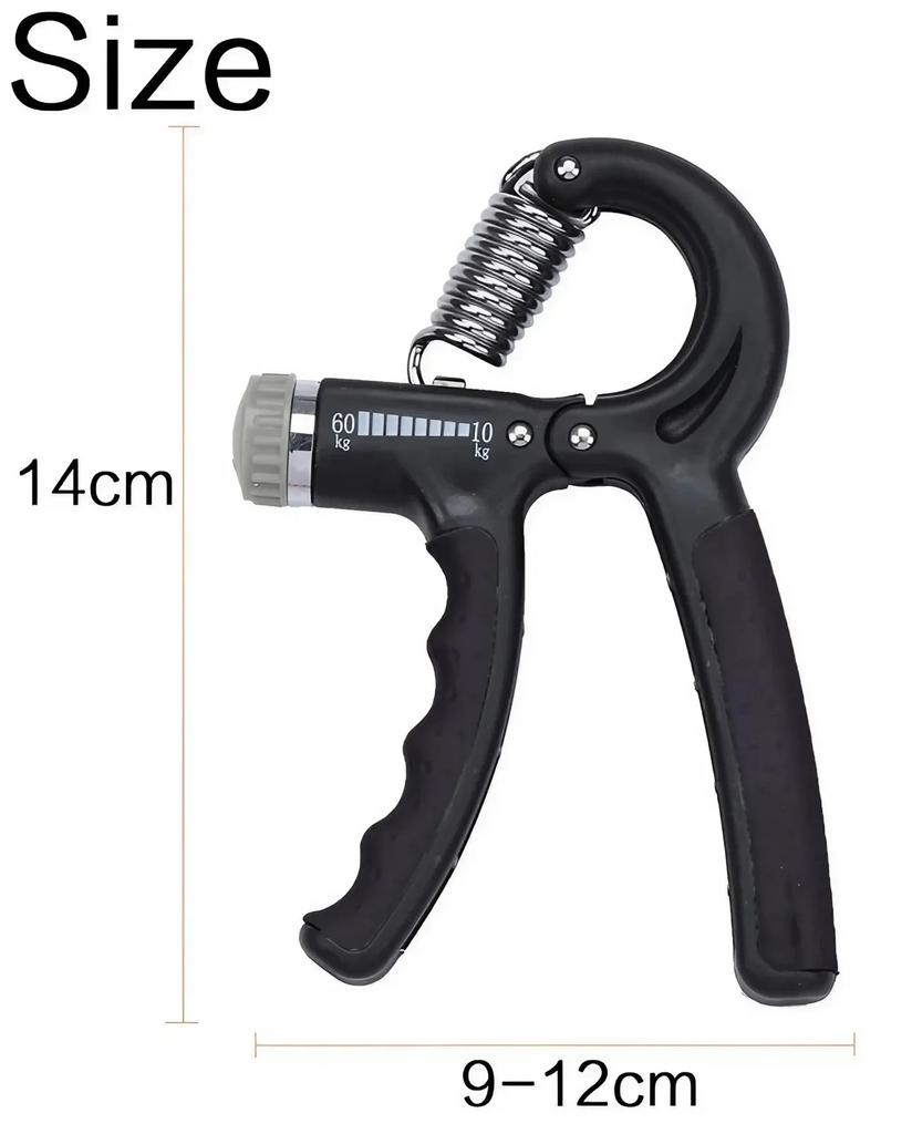 Adjustable Hand Grip Strengthener R-Shape Finger Exerciser Portable Sport Accessory Carpal Tunnel Therapy Workout Equipment