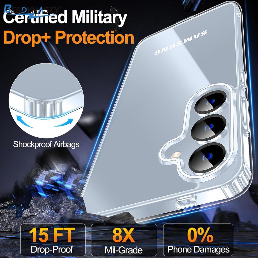 Anti-Yellowing Clear Case For Samsung Galaxy S26 Ultra S25 S24 S23 S22 Plus Transparent Shockproof Slim Phone Cover Accessories
