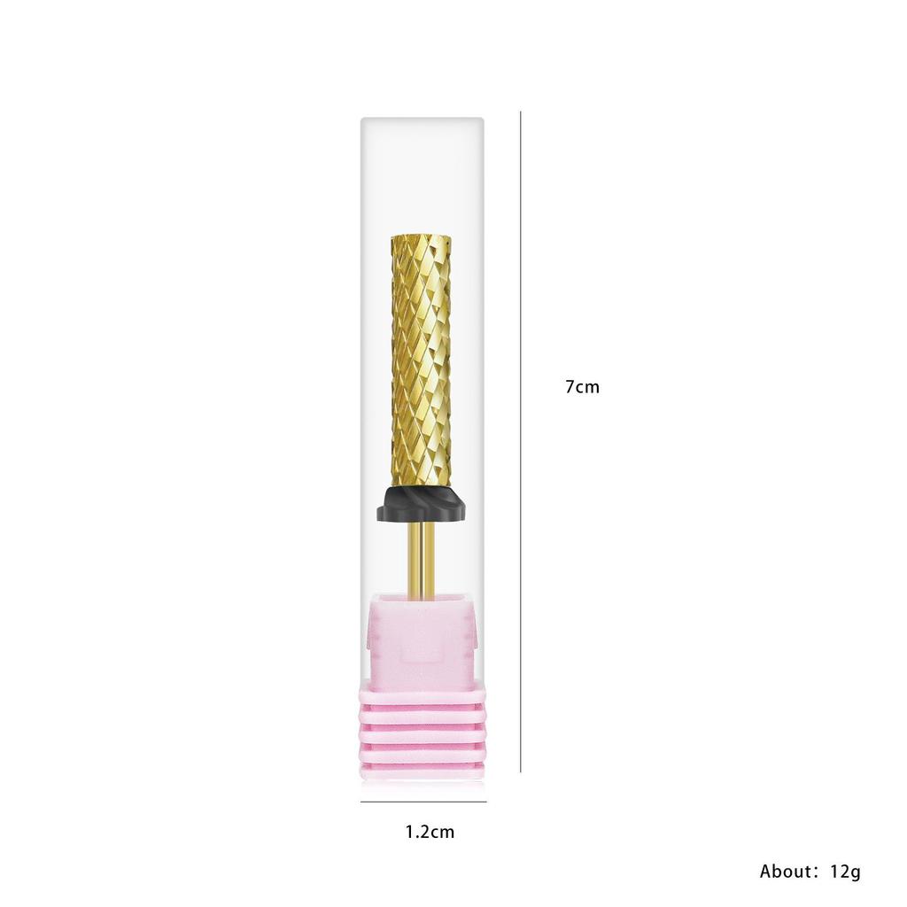 Wysokiej jakości głowica szlifująca ze stali wolframowej, bardzo długa, cylindryczna głowica szlifująca do manicure, szybkie usuwanie paznokci