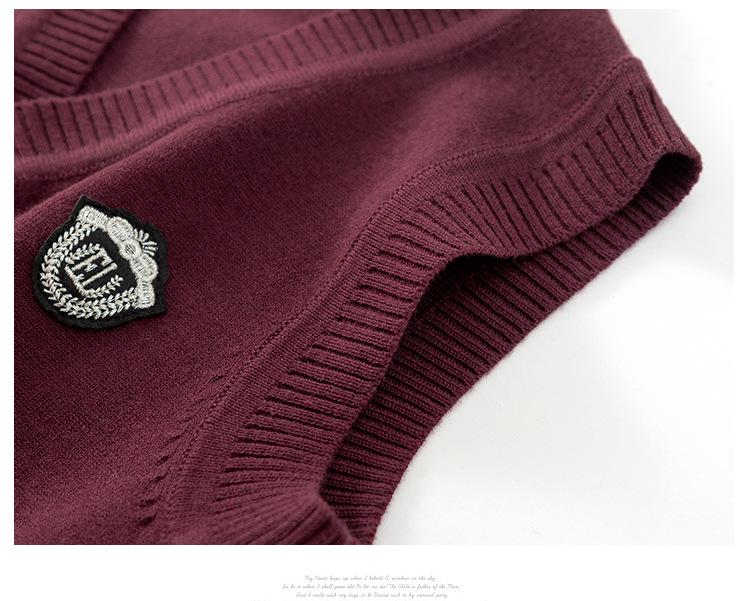 2026 Autumn/Winter Korean Style Knit Cardigan Vest for Boys & Girls - Warm Children's Vest