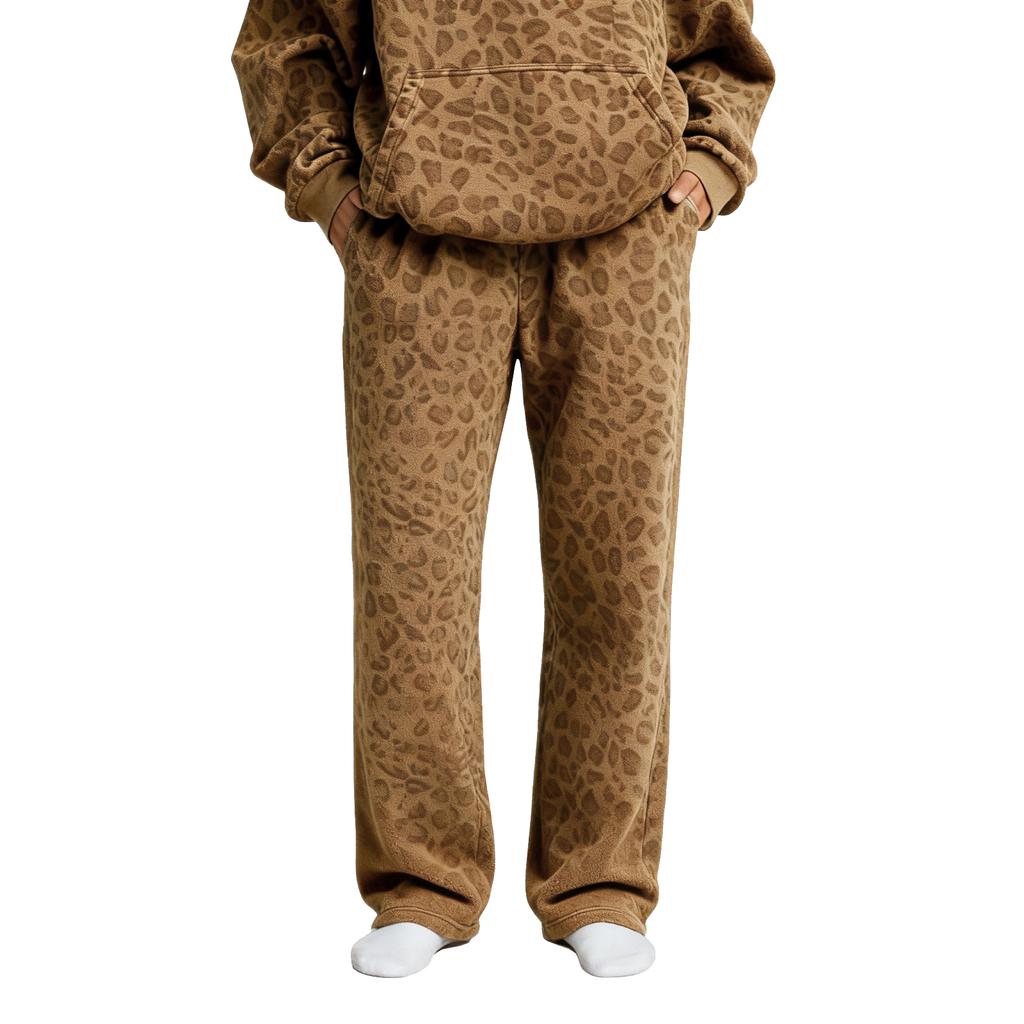 Men's Trendy Classic Leopard Print Pants, Men's Retro Casual Loose Trousers