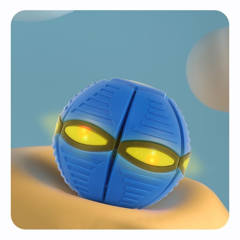 Magic Flying Saucer Ball: Foot-operated, Luminous, Deforming, Vent Ball for Parent-Child Outdoor Play and Stress Relief.