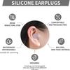 Soft Silicone Earplugs Wax Ear Plugs Reusable Noise Cancelling Gel Ear Plugs Waterproof Earbuds for Sleeping Flying Swimming