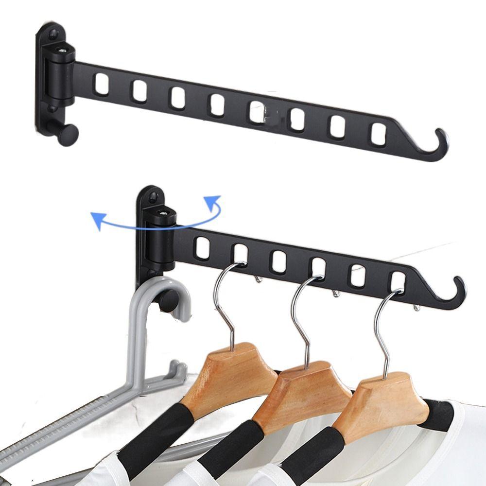 

Настенная вешалка для сушки одежды, компактная штанга для вешалок, складная вешалка для одежды для помещений