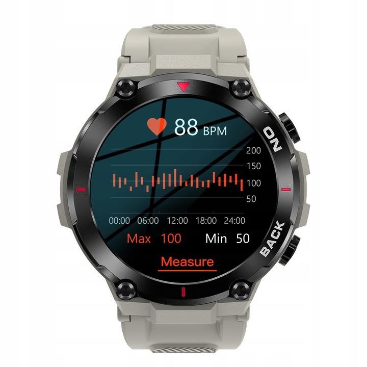 Smartwatch Męski Zegarek Z Funkcja Gps Wodoodporny Polskie Menu 480Mah