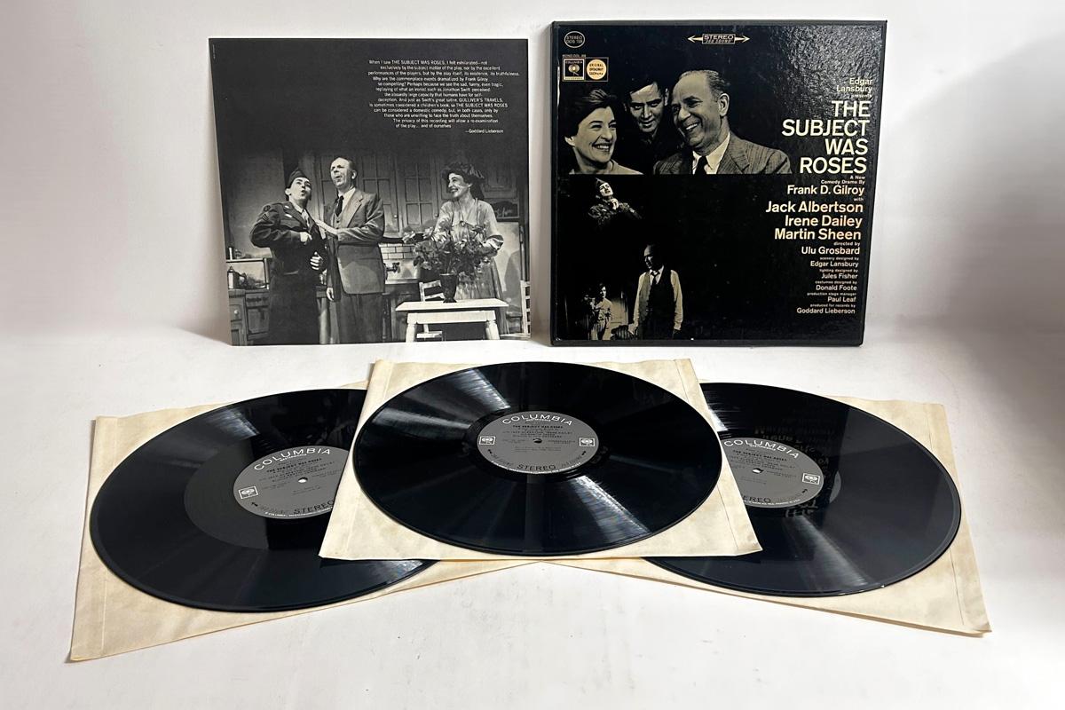 

LP Record EDGAR LANSBURY Subject Was Roses DOS708 COLUMBIA MASTE 1964 US Soundtracks Musicals Used