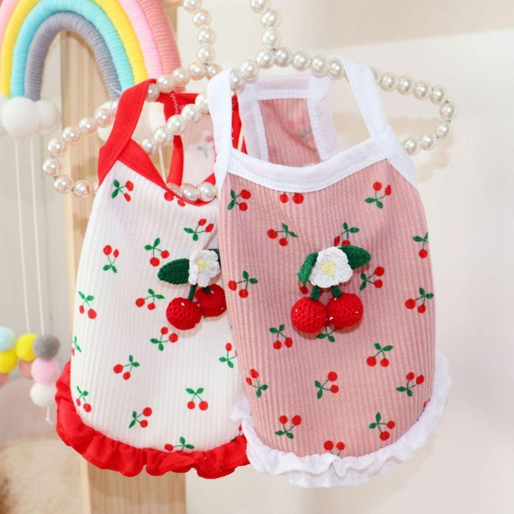 Soft Pet Clothes Fashion Cat Princess Skirt Pet Dresses Little Dog Strap Autumn