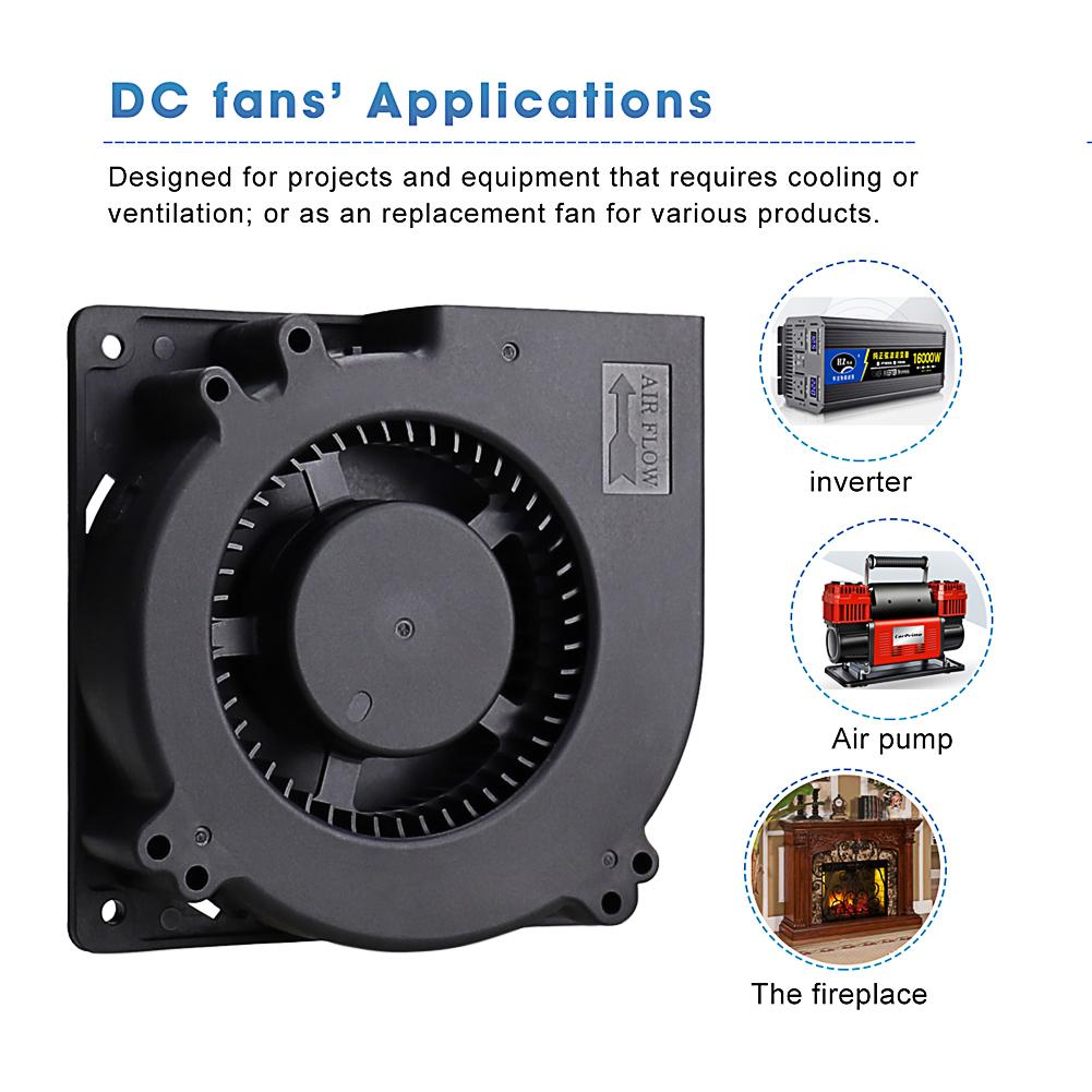 Gdstime 12032 DC 12V 4Pin FG PWM Function Double Ball Bearing 120mm 120x120x32mm 12cm Centrifugal Turbine Cooling Blower Fan