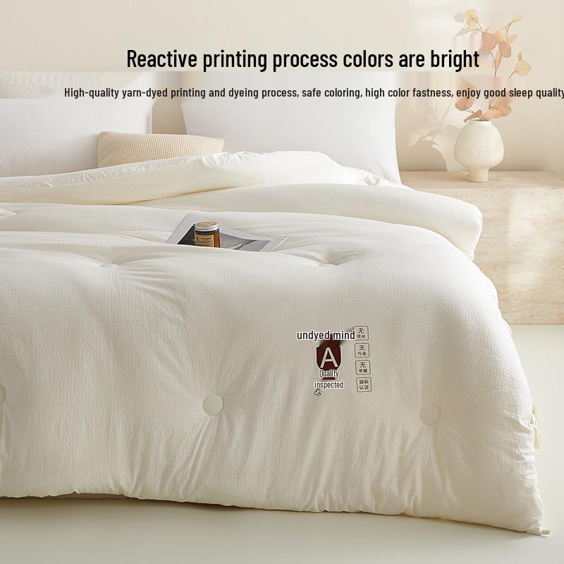 Thickened Soybean Fiber Quilt: All-Season Warm Cotton Bedding for Students