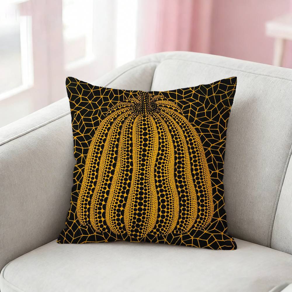 Kusama Yayoi Art Pillow Case For Sofa Living Room Home Office Decor Protective Cover