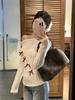 Bowknot Cold Shoulder Knit Top - Women's Slimming Autumn Chic with Long Sleeves